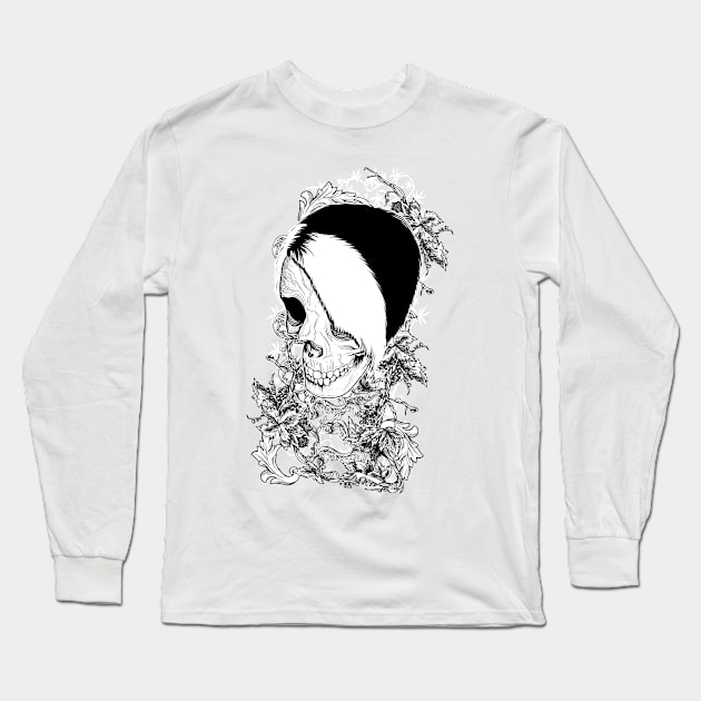 skull artwork Long Sleeve T-Shirt by peace and love